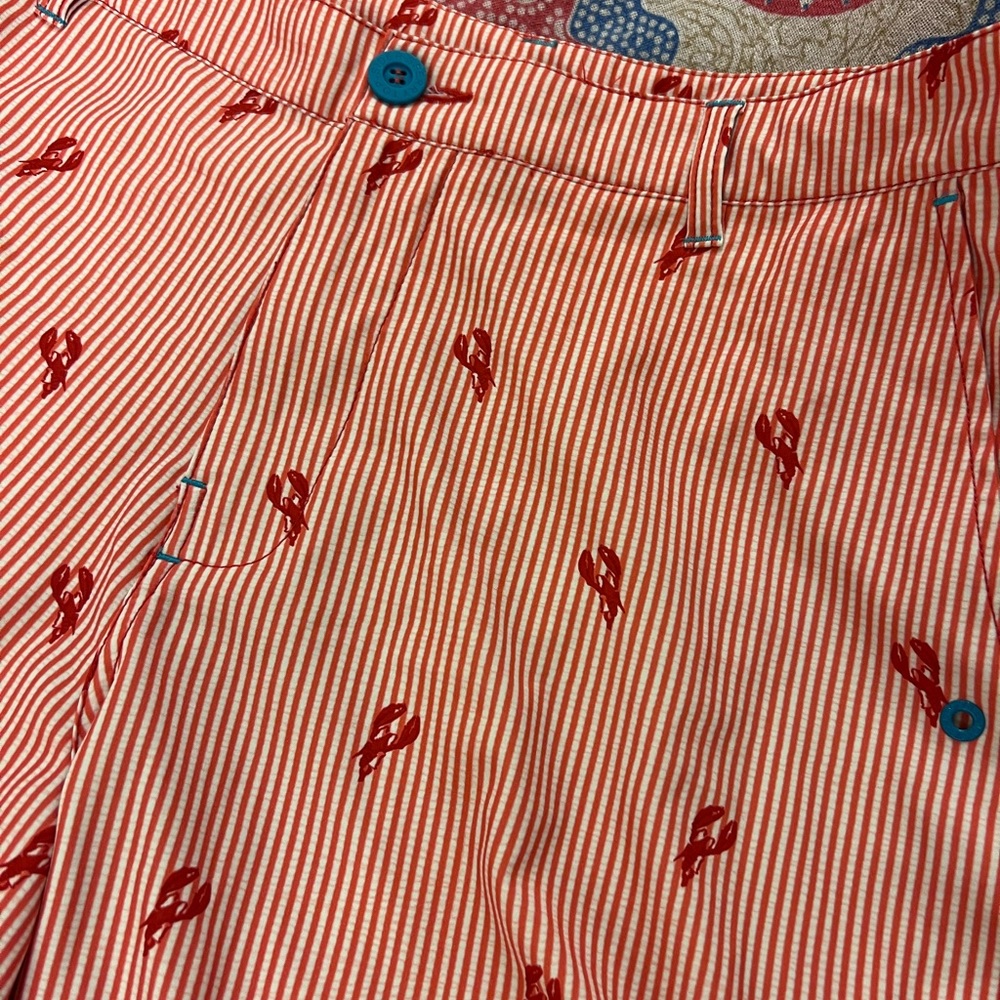 Sperry lobster stripe swim trunks 8” inseam 34